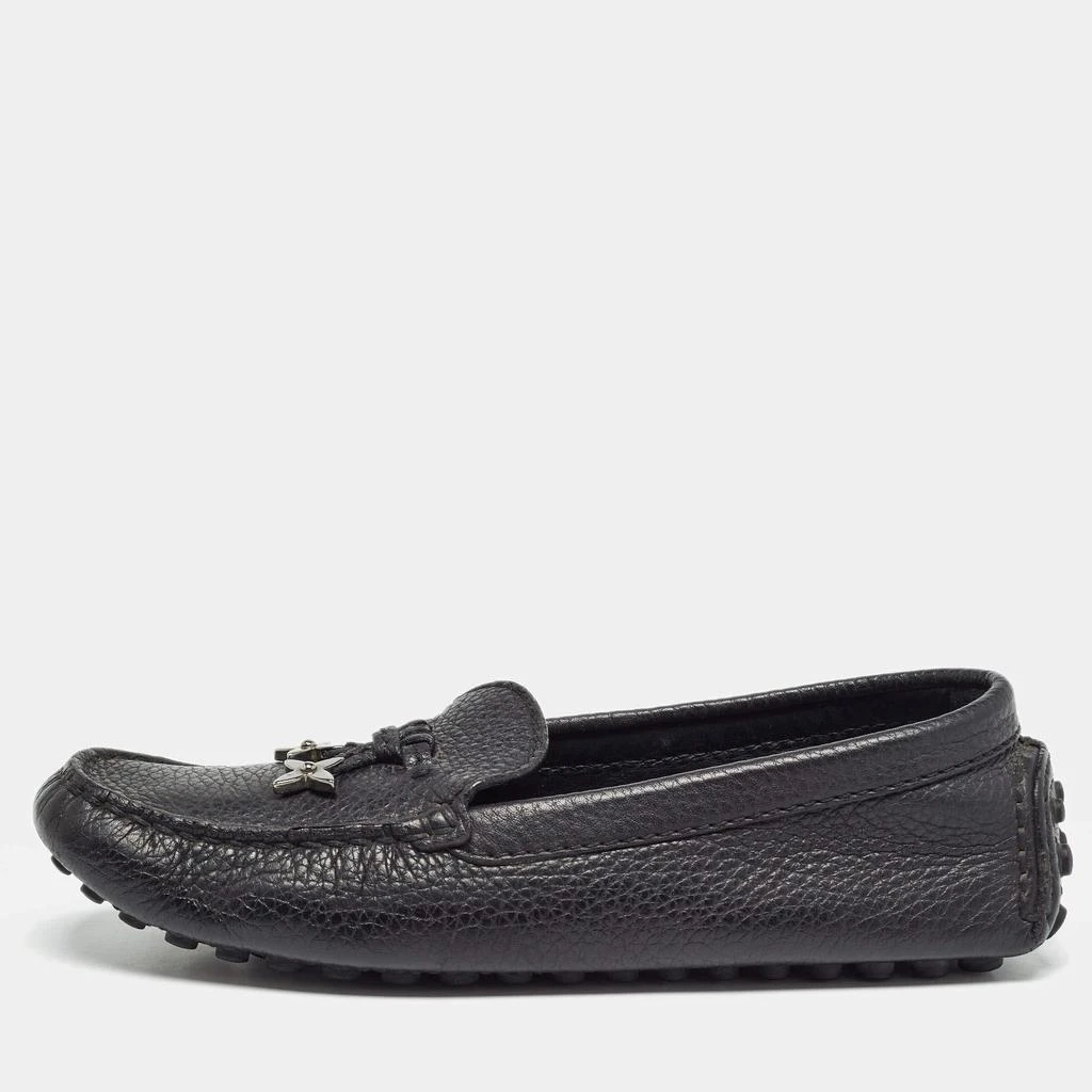 Louis Vuitton Louis Vuitton Black Leather Charm Loafers Size 36 