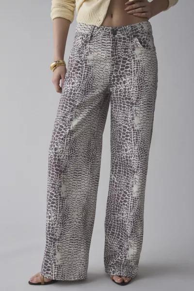 The Ragged Priest The Ragged Priest Bite Printed Wide-Leg Jean