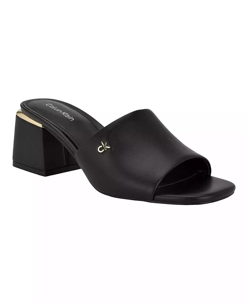 Calvin Klein Rowena Block Heel Slip-On Dress Sandals 1
