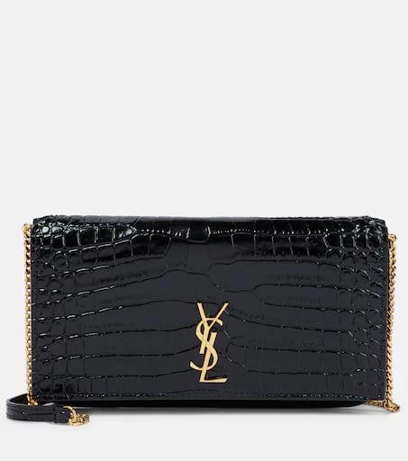 Yves Saint Laurent Cassandre leather phone pouch 1