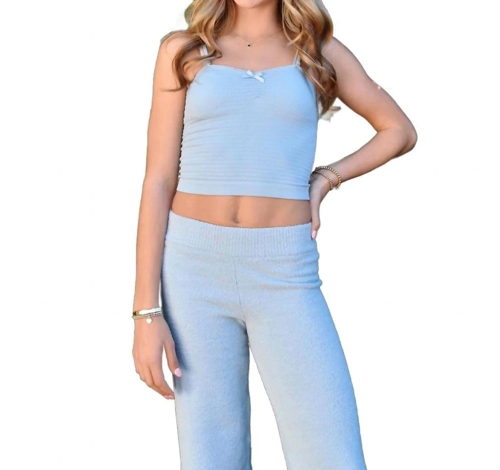 KatieJnyc Juniors Parker Pants In Baby Blue 4