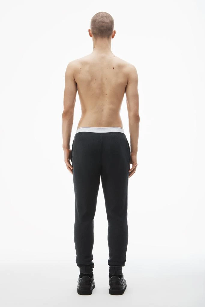 Alexander Wang jogger pant in waffle-knit cotton stretch 4