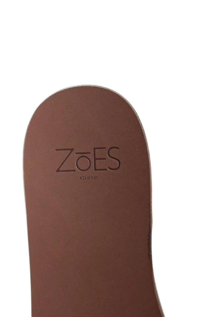 Designer Zoes Athens Women's Open Toe Slip-On Flat Handmade Sandals Gold 5