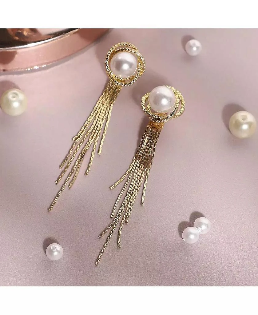 SOHI Women
s Black Dangling Drop Earrings 2