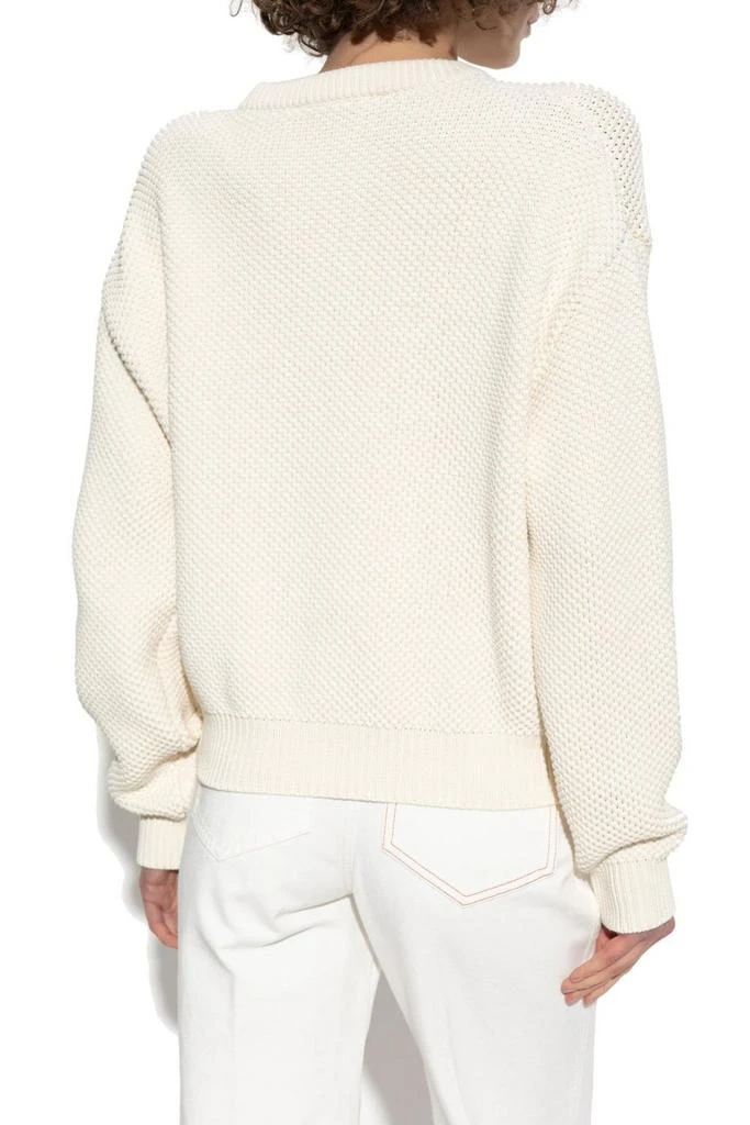 Versace Versace Logo-Embroidered Crewneck Jumper 3