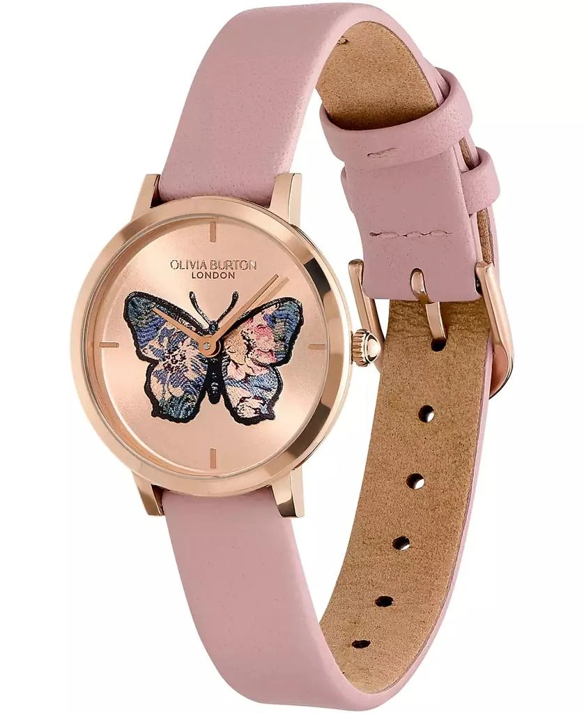 Olivia Burton Women's Signature Butterfly Rose Gold-Tone Stainless Steel Mesh Watch 6