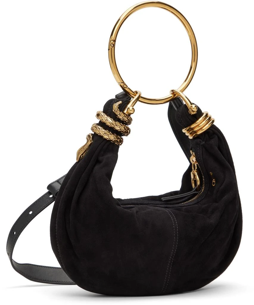 Chloé Black Small Bracelet Suede Bag 2