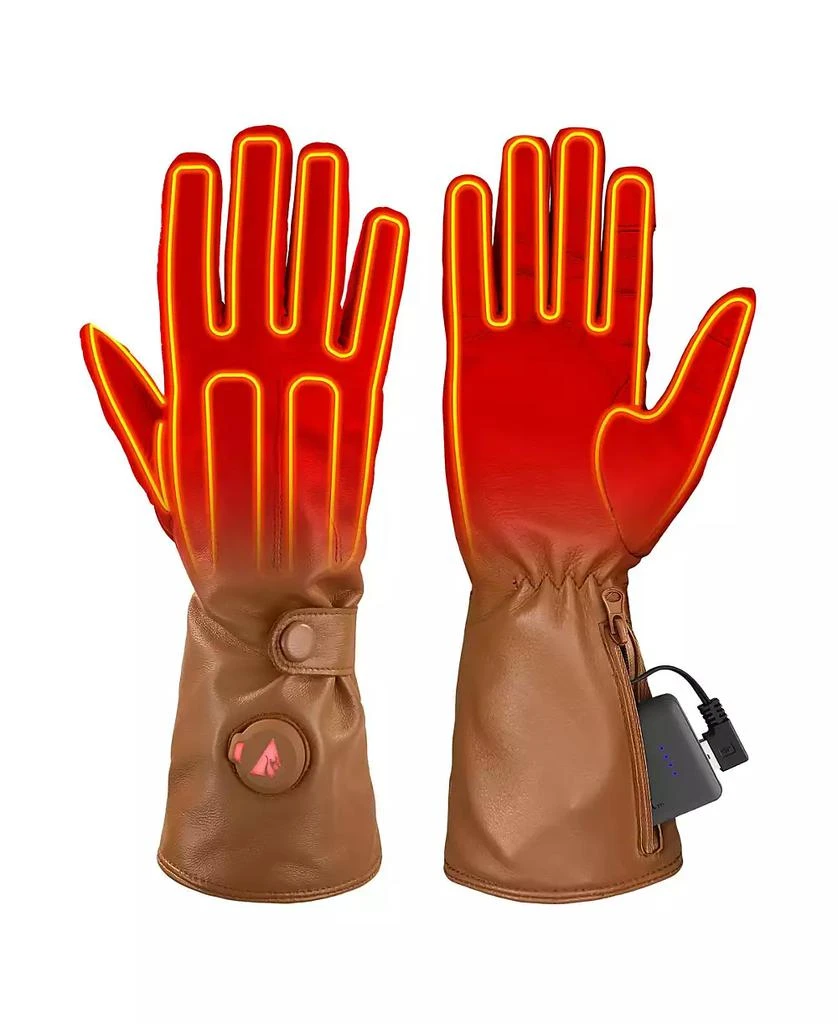 ActionHeat 5V Battery Heated Leather Dress Glove - Women's - Tan - XS 1
