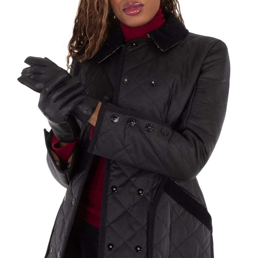 Burberry EKD Debossed Leather Gloves 2