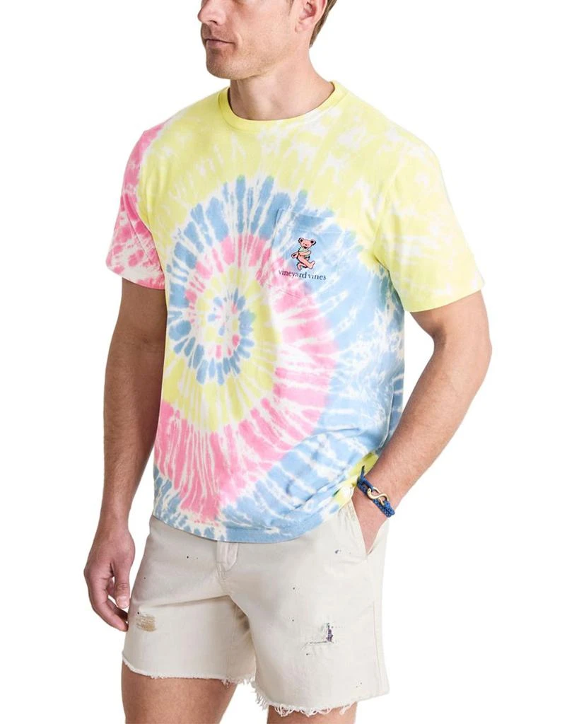 Vineyard Vines x Grateful Dead Dancing Bears Tie Dye Pocket Tee 1