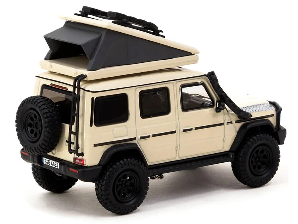 Tarmac Works Mercedes-AMG G 63 with Camping Tent Beige "Road64" Series 1/64 Diecast Model Car by 2