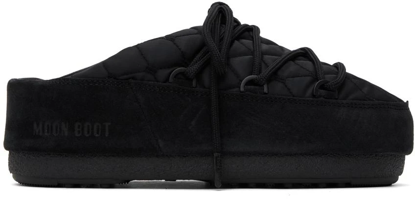 Moon Boot Black Quilted Mules 1