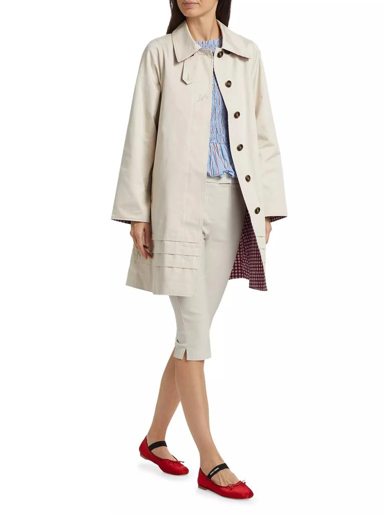 Damson Madder Mercedes Bow Reversible Trench 2