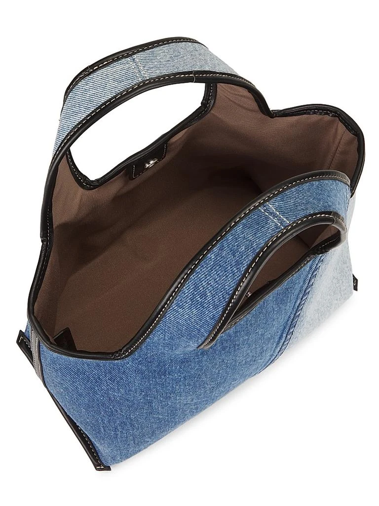 3.1 Phillip Lim Market Colorblocked Denim Top Handle Bag 3