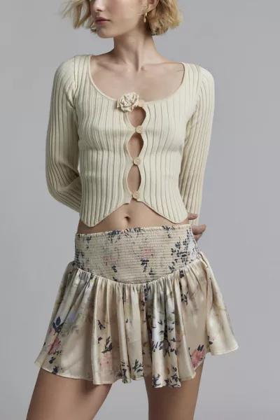 Kimchi Blue Kimchi Blue Eliza Satin Drop Waist Mini Skirt