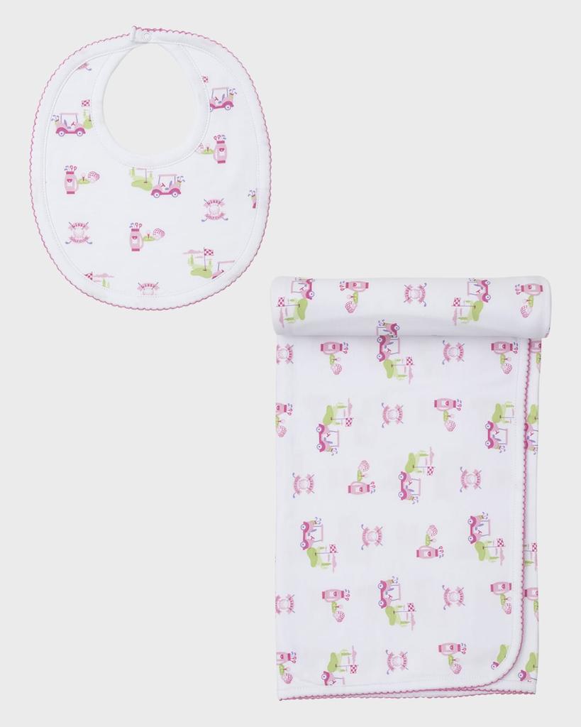 Kissy Kissy Girl's Golf Club Bib and Blanket Set