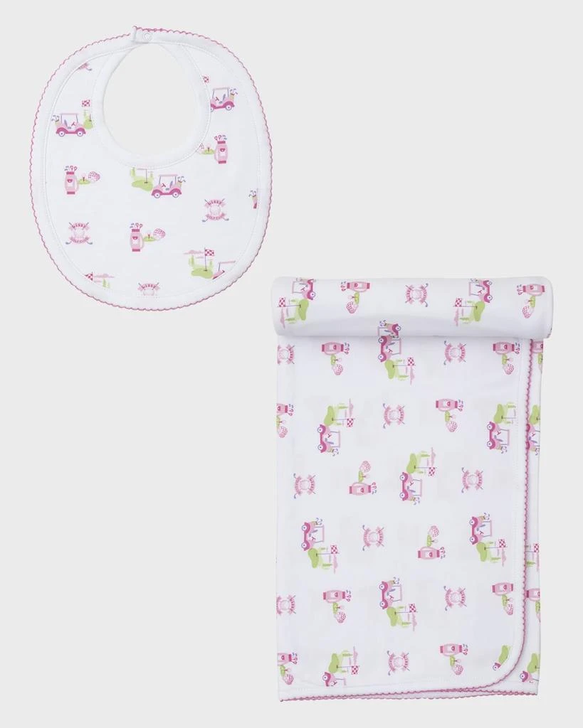 Kissy Kissy Girl's Golf Club Bib and Blanket Set 1