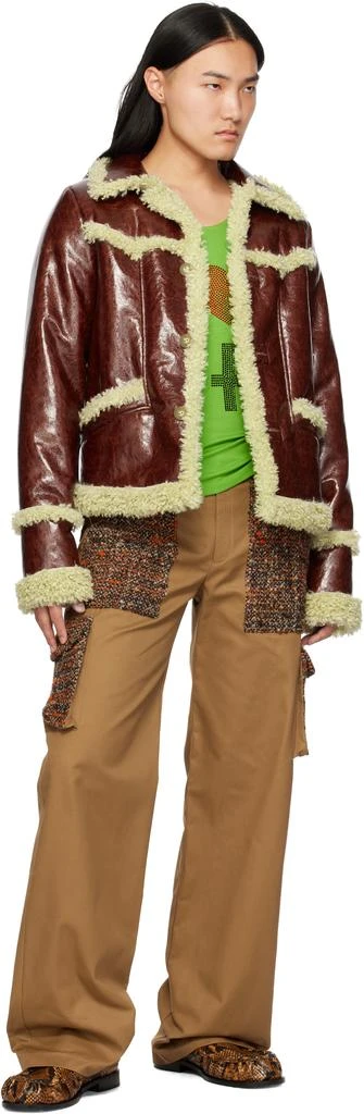 Anna Sui SSENSE Exclusive Brown Runway Jacket 4