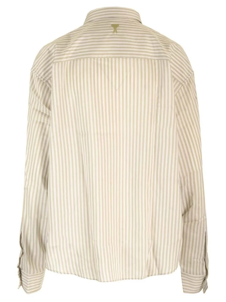 AMI AMI Paris Ami de Coeur Striped Button-Up Shirt 2