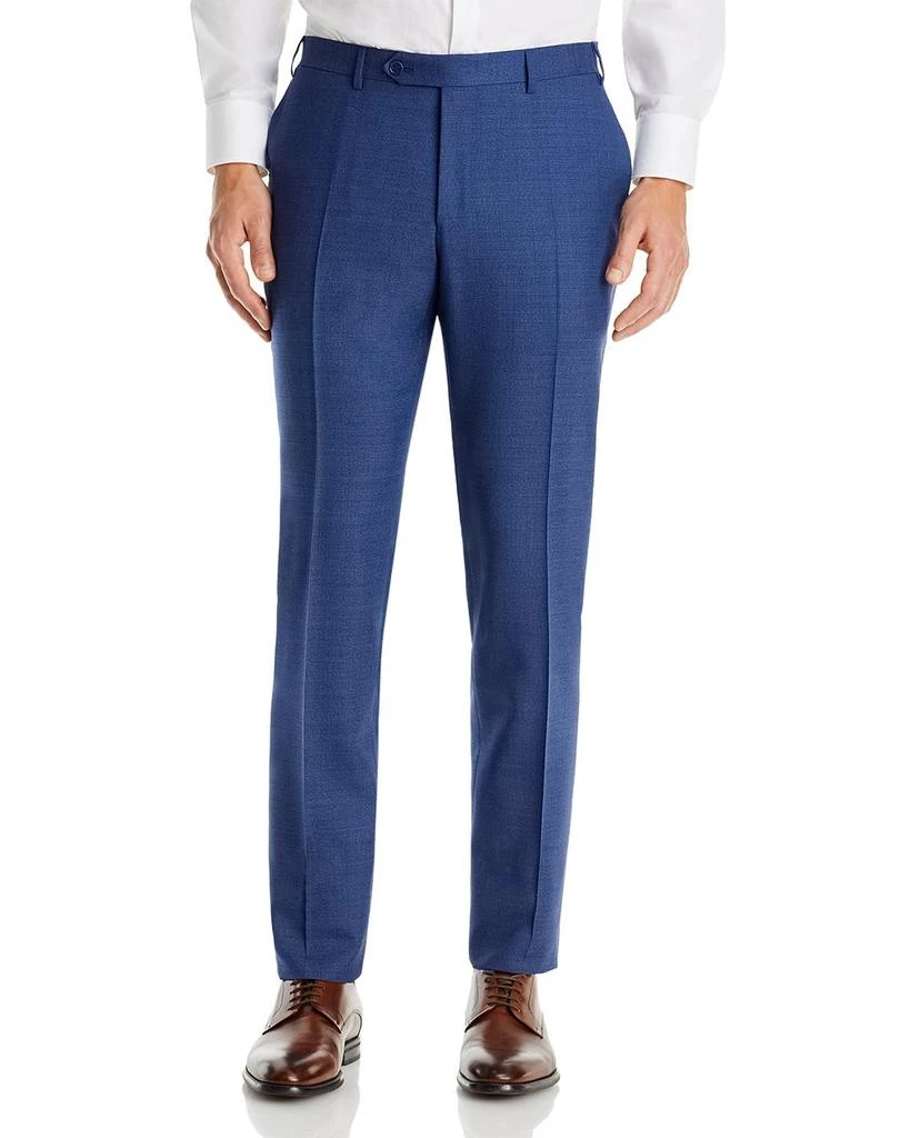 Canali Capri Mélange Solid Slim Fit Dress Pants 1