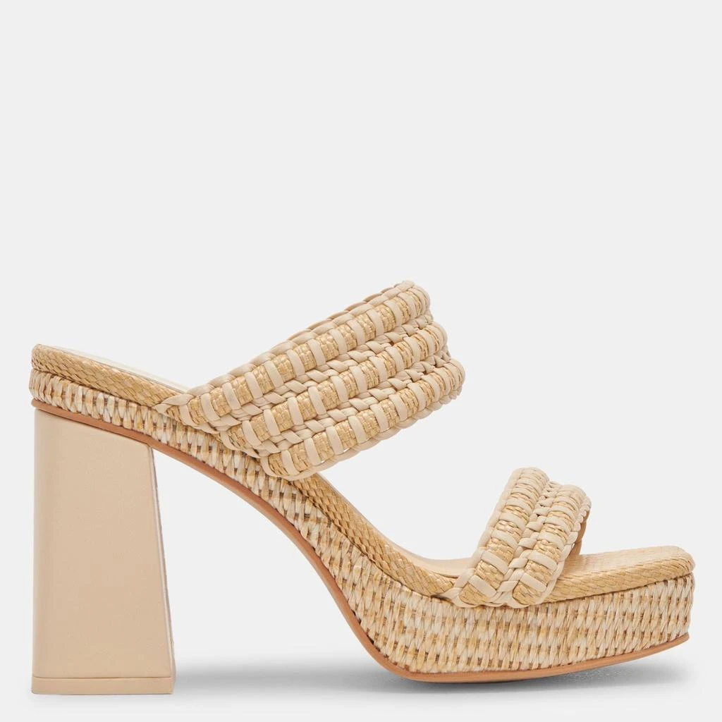 Dolce Vita Alfred Heels Lt Natural Raffia 1