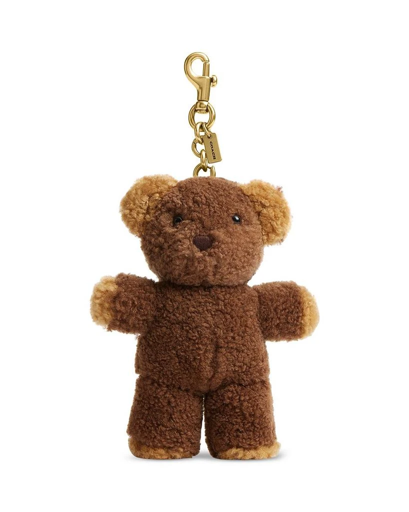 Coach Teddy Bear Bag Charm in Shearling 1
