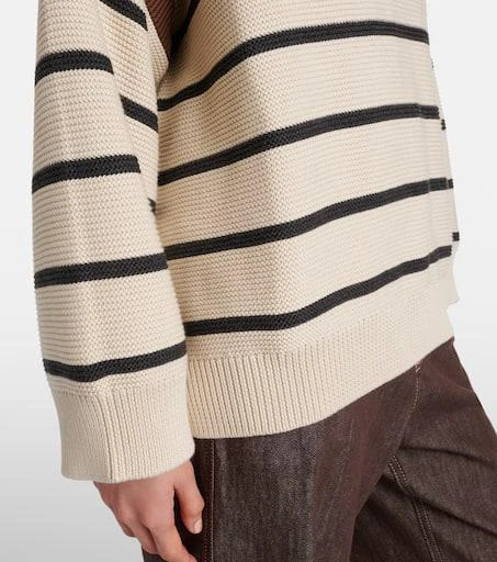 Brunello Cucinelli Striped cotton sweater 5