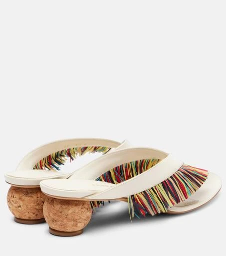 Salvatore Ferragamo Bettie fringed sandals 2