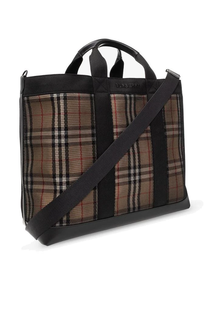 Burberry Burberry Checked Mesh Tote Bag 3