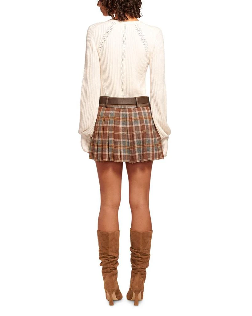 Ramy Brook Derrick Belted Plaid Mini Skirt 3
