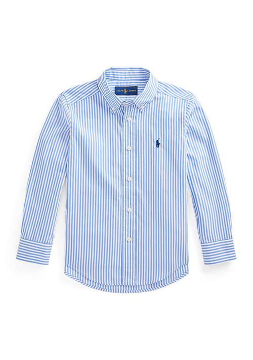 Ralph Lauren Lauren Childrenswear Boys 2 7 Striped Cotton Poplin Shirt