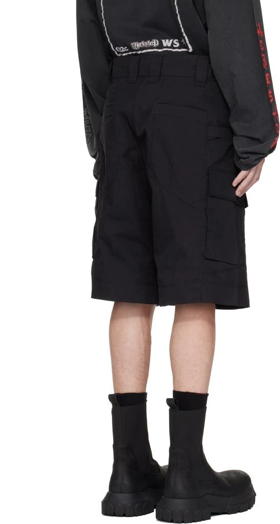 032c Black 'My Own Mind' Utility Shorts 3