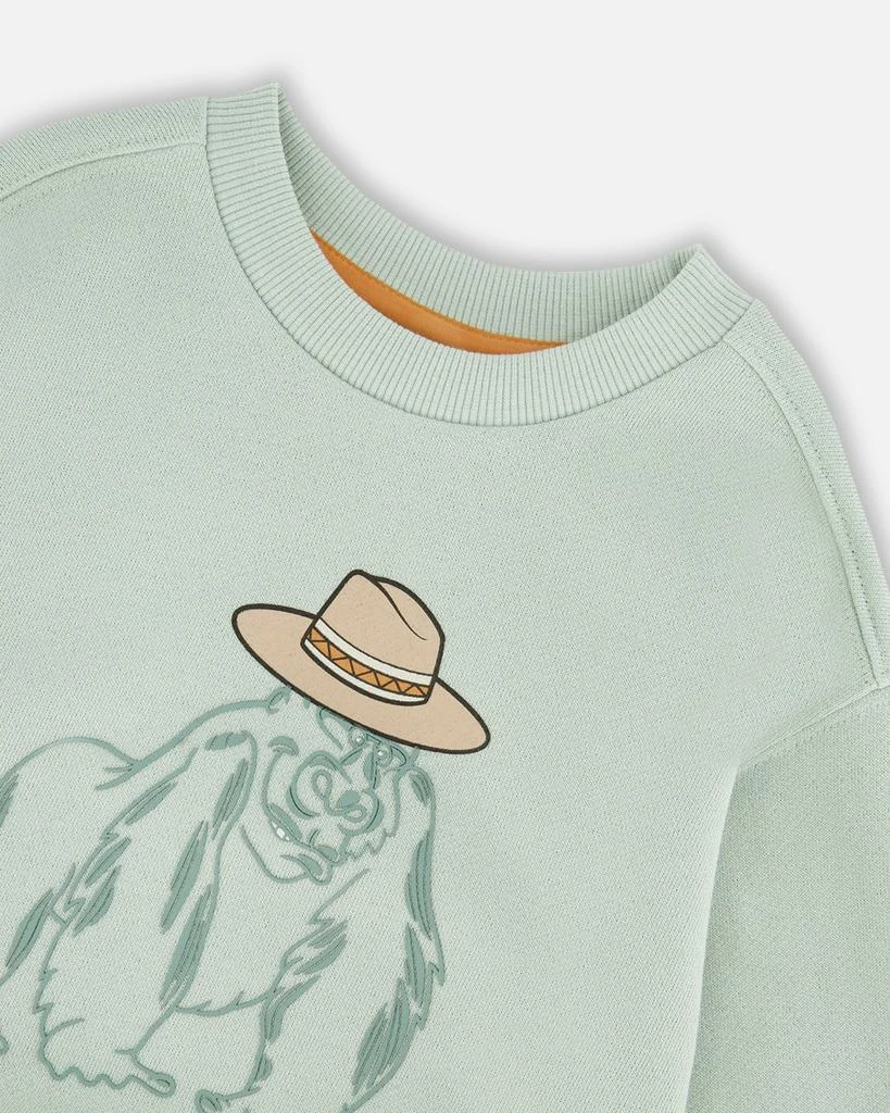 Deux par Deux French Terry Sweatshirt Mint Green 4