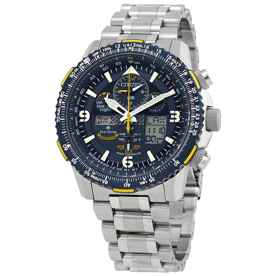 Citizen Promaster Skyhawk A-T Perpetual Alarm Chronograph Blue Dial Men's Watch JY8078-52L 1