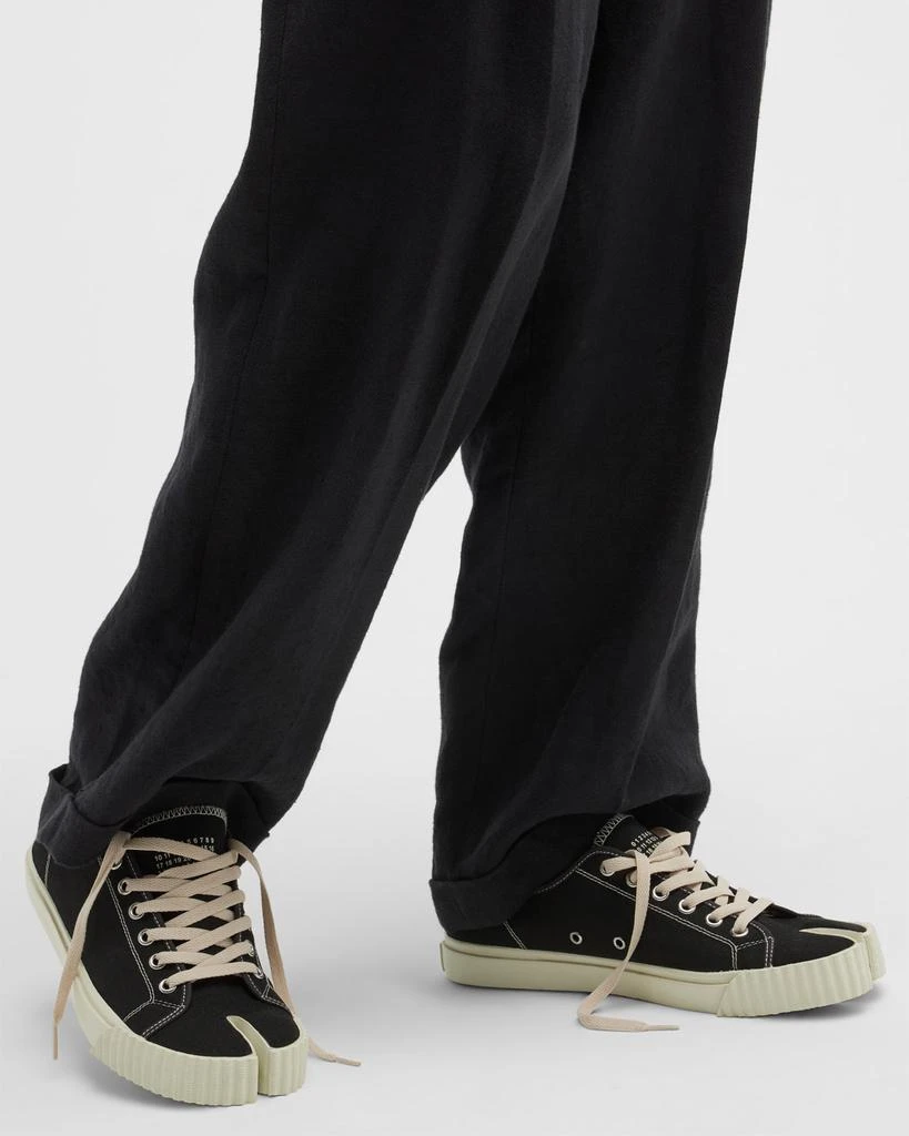 MAISON MARGIELA Men's Tabi Split-Toe  Canvas Low-Top Sneakers 2
