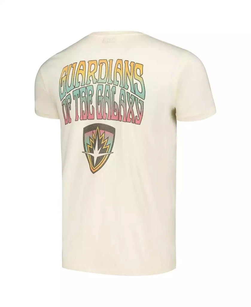 Mad Engine Men's and Women's Cream Distressed Guardians of the Galaxy Retro Galaxy T-shirt 3