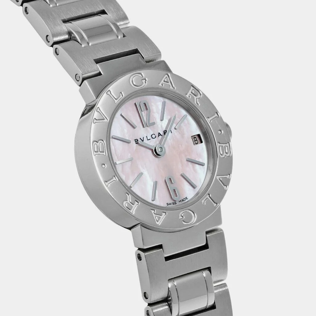 BVLGARI Bvlgari Pink Shell Stainless Steel Bvlgari Bvlgari BB23SS Quartz Women's Wristwatch 23 mm 3