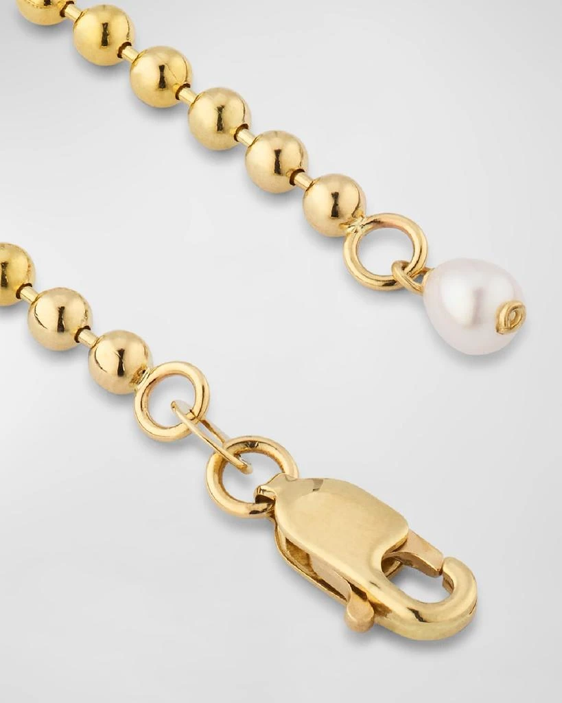 POPPY FINCH 14K Yellow Gold Bead Diamond Dome Bracelet 4