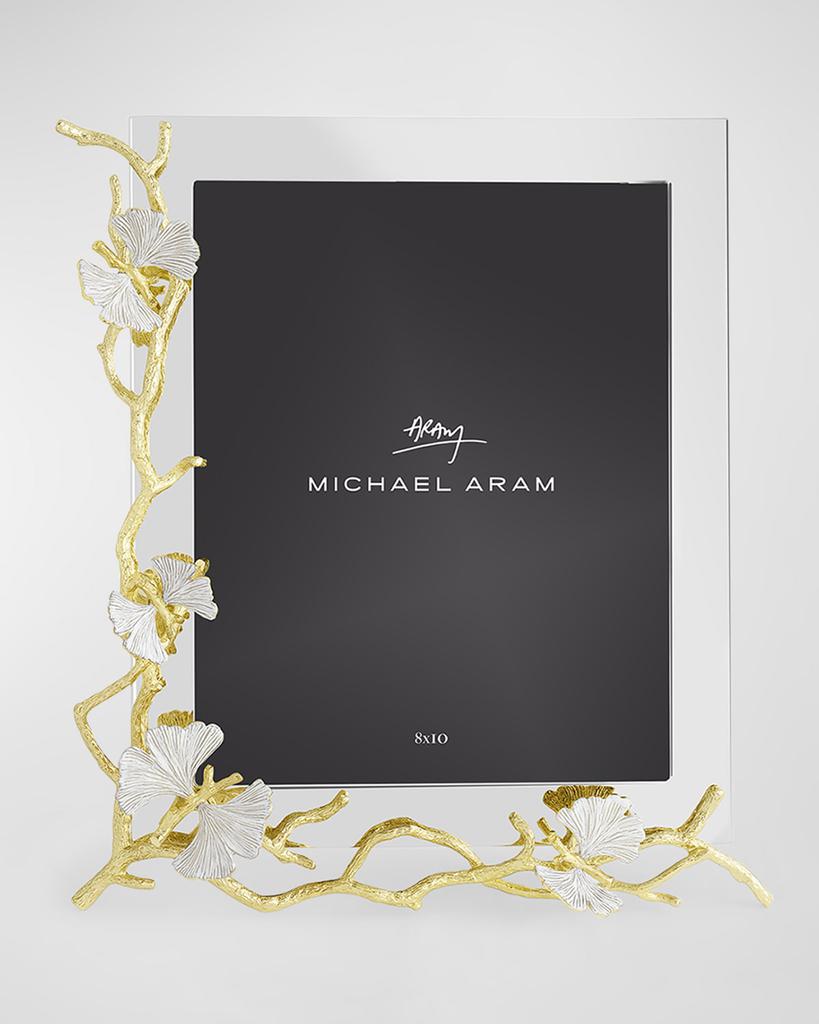 Michael Aram Butterfly Ginkgo White and Gold Frame, 8" x 10"