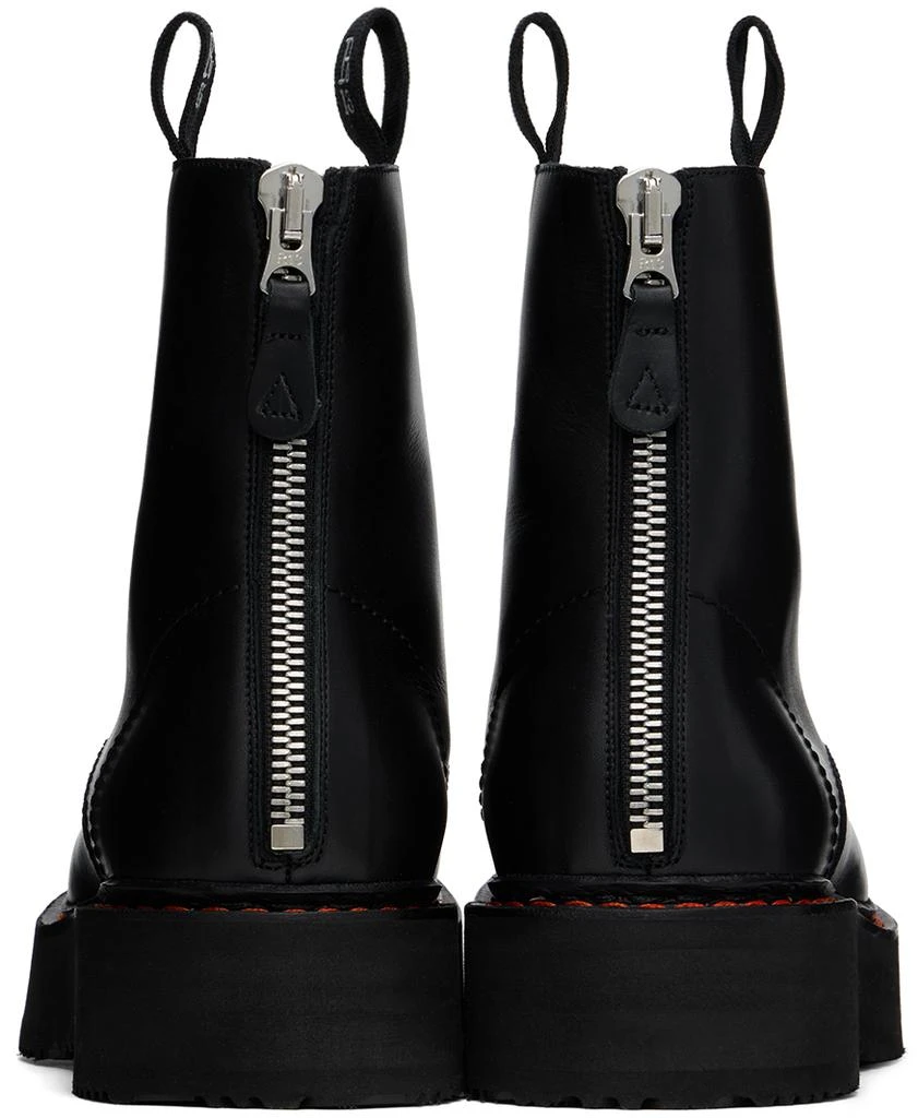 R13 Black Single Stack Boots 2