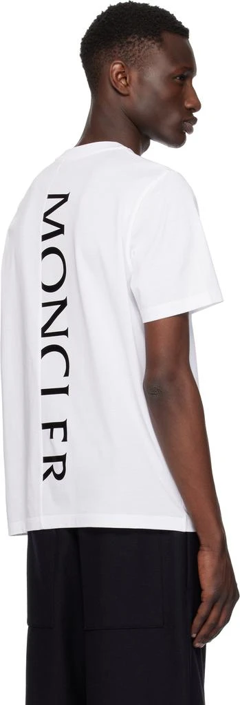 Moncler White Vertical Back Logo Cotton T-shirt 3