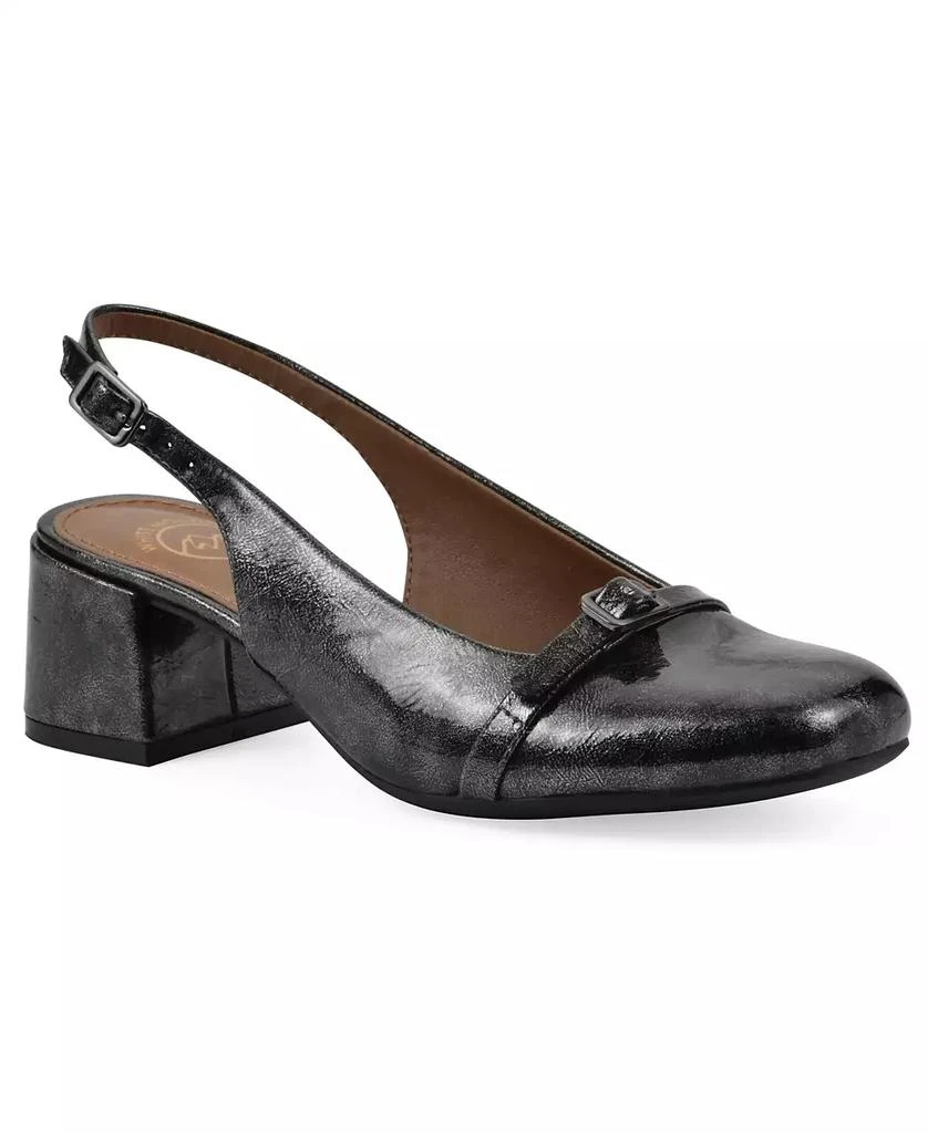 White Mountain Women's Later Slingback Block Heel Pumps 1