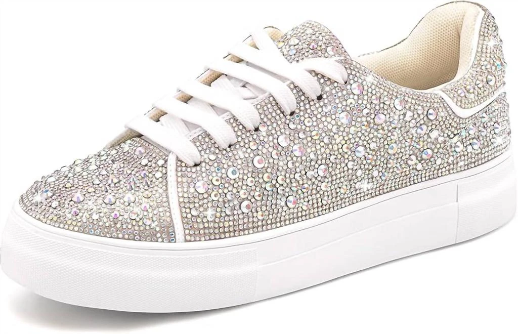 Jessica Simpson Women's Silesta Sneaker In White 1