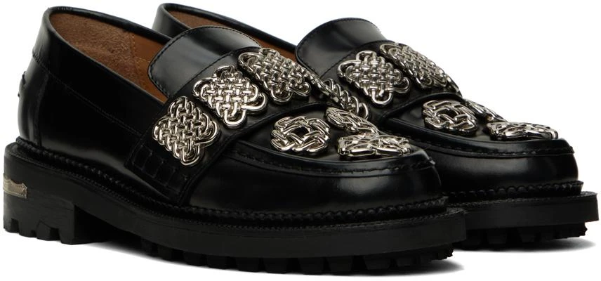 Toga Pulla Black Chain Link Loafers 4