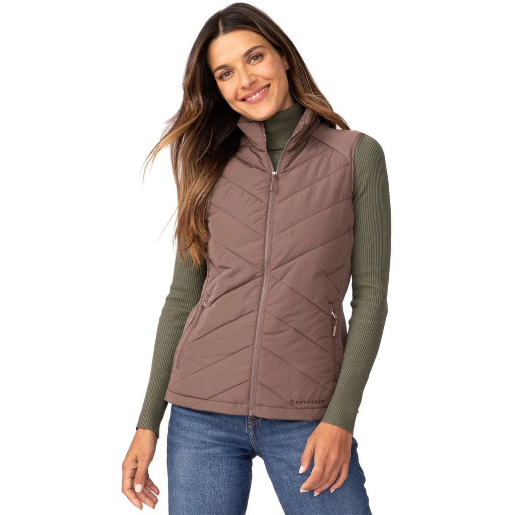 Free Country Women's Quilted Hybrid Vest 7