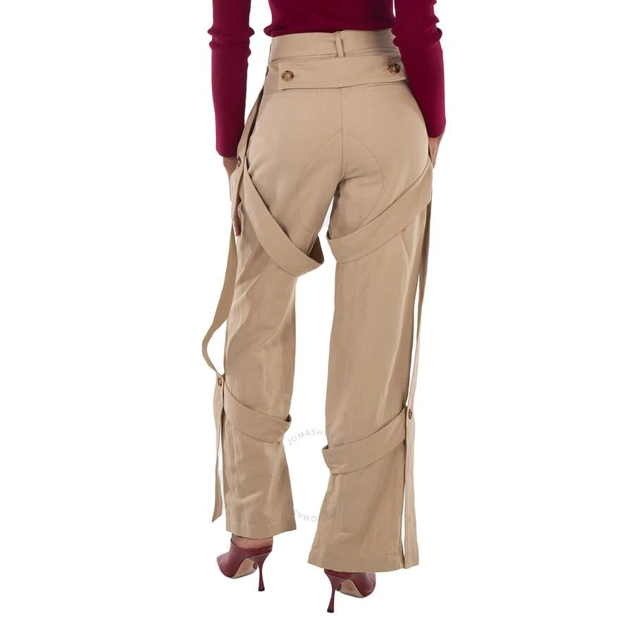 Burberry Ladies Amelia Honey Cargo Pants With Exaggerated Straps 3