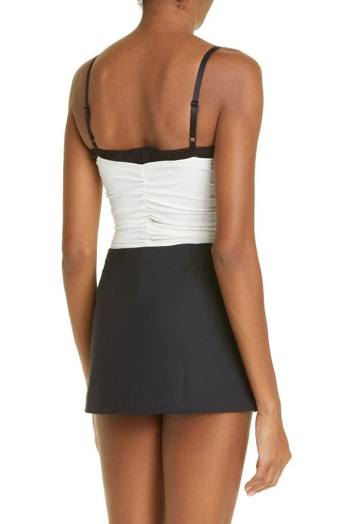 Miaou Renzo Ruched Mesh Tube Top 2