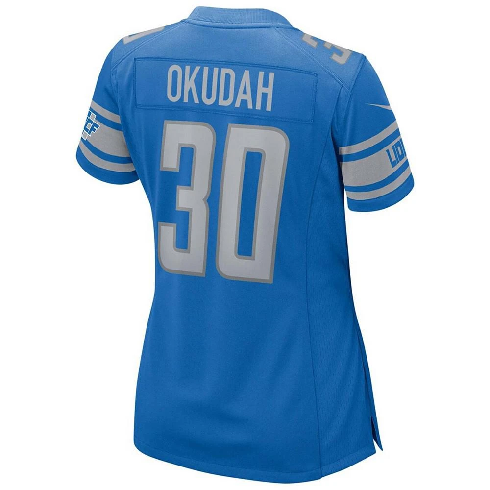 NIKE Women's Jeff Okudah Blue Detroit Lions Player Game Jersey 2
