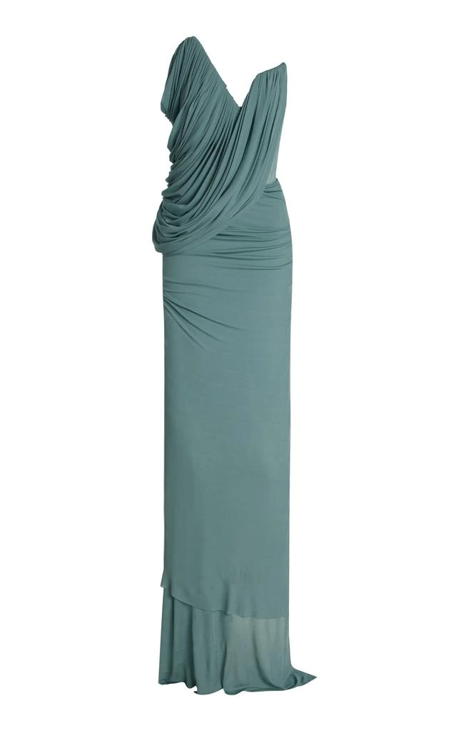Maticevski Maticevski - Exclusive Systema Draped Jersey Gown - Blue - AU 8 - Moda Operandi 1