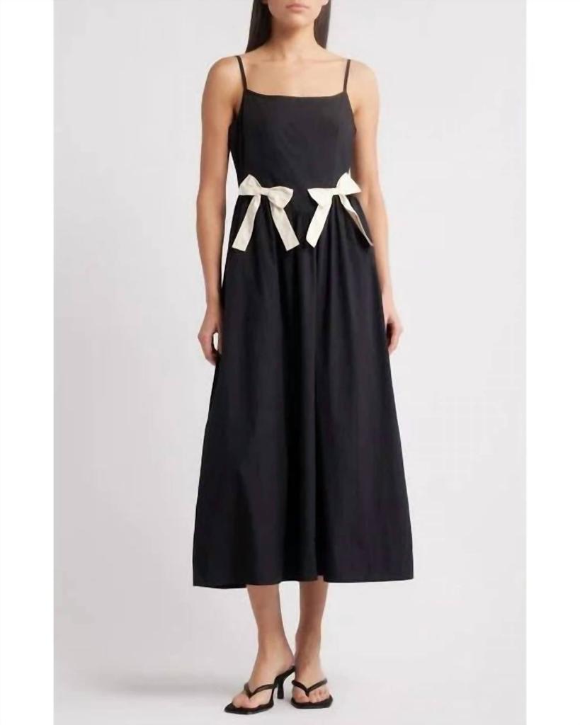 Moon River Moon River - Bow Midi Dress